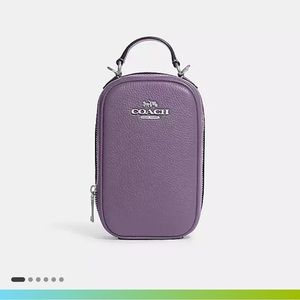 Coach Eva Phone Crossbody NWT Purple